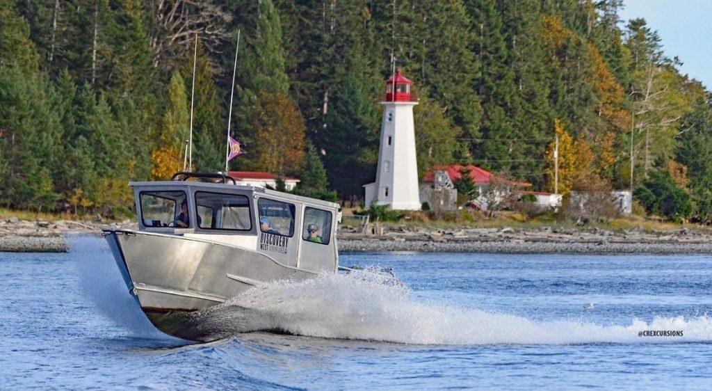 Water Taxi Campbell River, Whale Watching Campbell River on our covered Boat